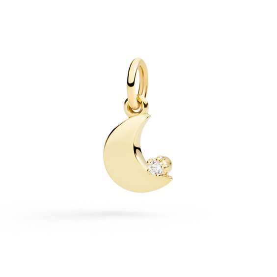 Charm Dodo Donna Universe in Oro giallo Diamante 0.03 Ct DMC5018_MOONS_DB09G - DMC5018_MOONS_DB09G